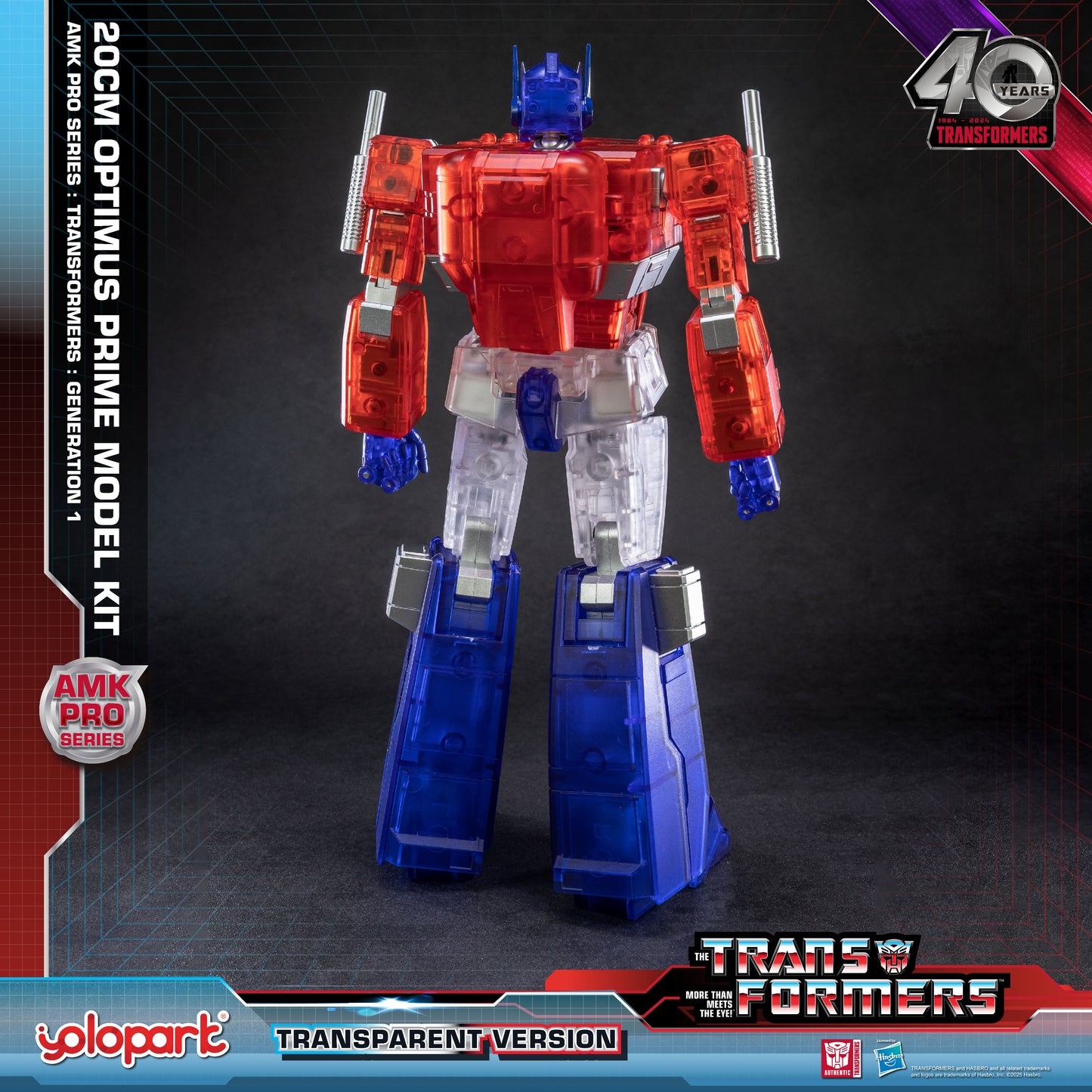 YOLOPARK Optimus Prime Transformers Toy-Translucent Version