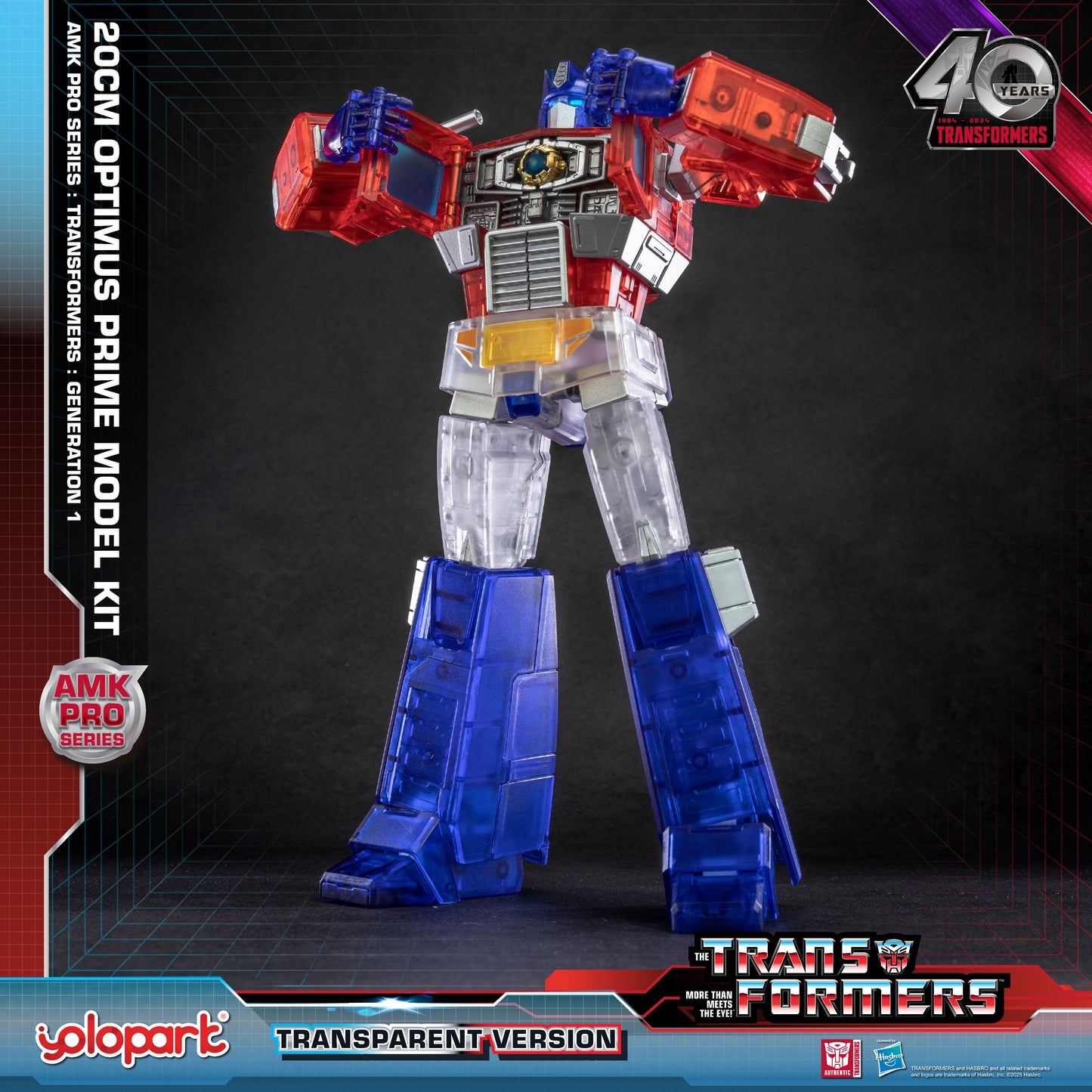 YOLOPARK Optimus Prime Transformers Toy-Translucent Version