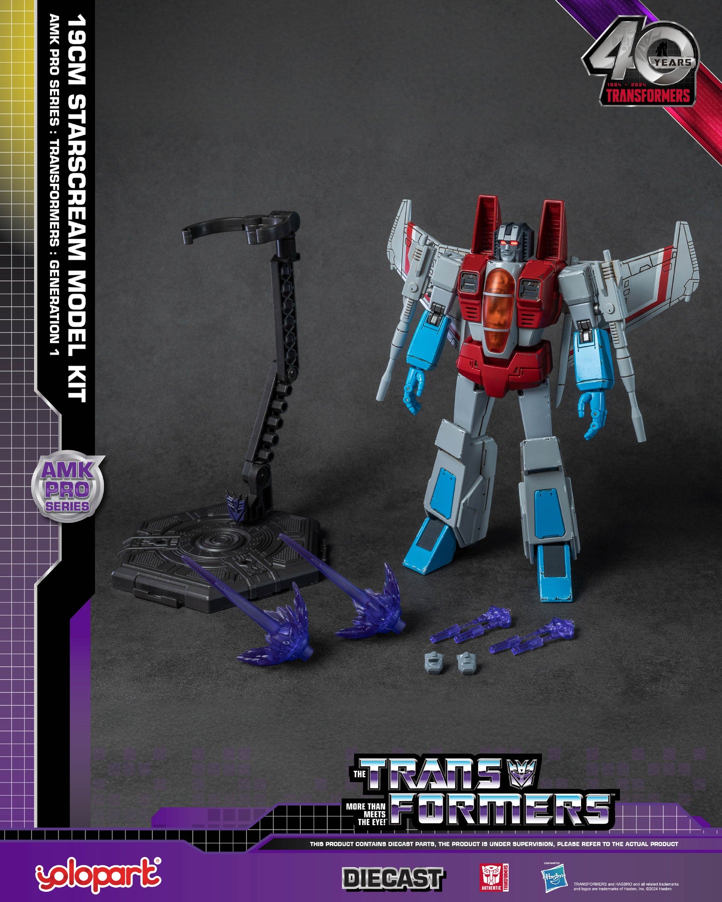 YOLOPARK AMK Pro Series Transformers G1 Starscream Model Kit